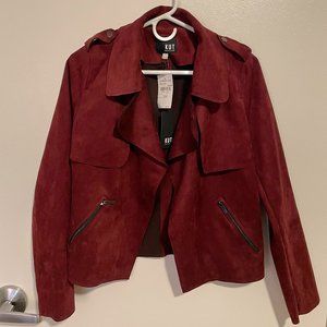 KUT from the Kloth Burgundy Suede Jacket